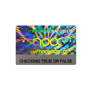 Pegatina de holograma Anti-Falso, diseño gratuito, Color plata, código Original Anti-rayado - Product Image 3
