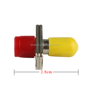 光纤解决方案SC UPC光纤适配器SC-FC混合适配器FTTH单工光学适配器 - Product Image 4