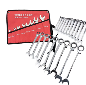 Chuyên nghiệp Metric đôi kết thúc Ratchet kết hợp cờ lê mô-men xoắn cao công suất cho ô tô sửa chữa mô-men xoắn chính xác thắt chặt - Product Image 1