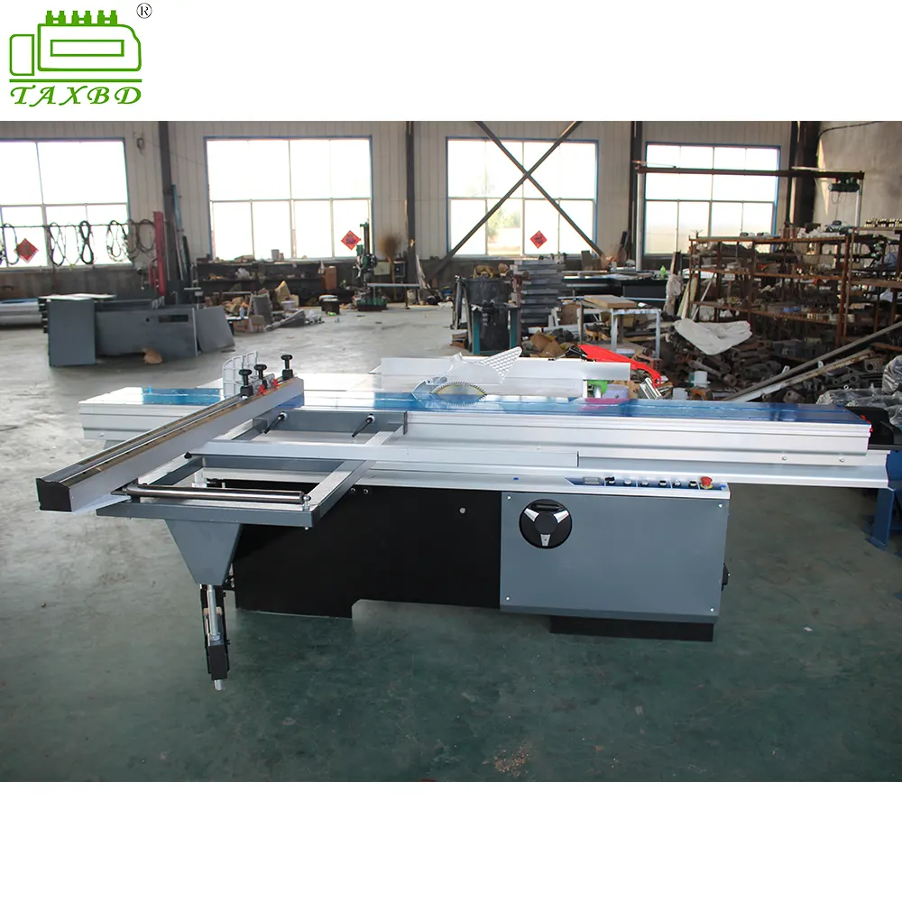 High-precision linear guides 420 mm single phase woodworking sliding table circular saw wood cutting machine sliding table saw