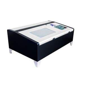 Yükseltilmiş 40 W USB CO2 lazer gravür gravür kesme makinesi kesici K40 ile LCD ekran dönebilen tekerlekler - Product Image 1