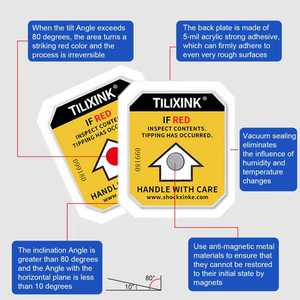 Hassas Cihaz Taşıma Eğim Göstergesi için Ultra Hassas Tek Kullanımlık Açı Değişimi Göstergeleri - Product Image 5