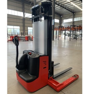 <strong>USA</strong> Type 1500kg Electric Straddle Pallet <strong>Stacker</strong> with Adjustable Forks - Product Image 1