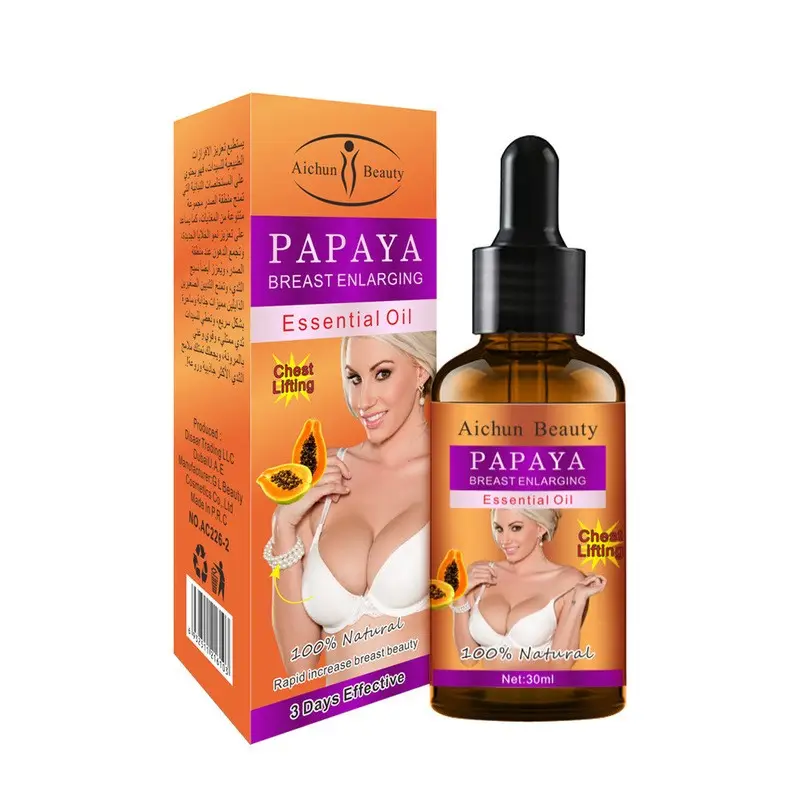 Hot Sale Breast Beauty Essential Oil Chest Care Tight Lifting Papaya Breast Enlargement Oil