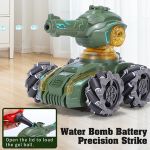 รถถัง RC 2024สำหรับเด็ก-4WD, การยิงกระสุนอ่อน, เพลงเบา, สเปรย์หมอก, การหมุน360องศา, 12 CH - Product Image 5
