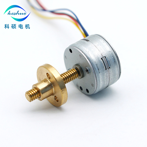 中国供应商两相25BY步进电机9V 12v 5毫米螺纹轴7.5 \ 15度微型永磁步进电机