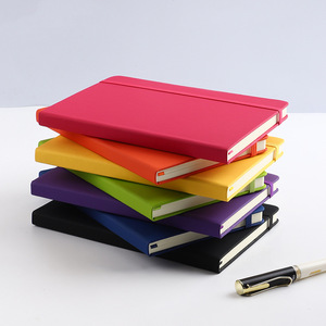Cheaper Custom <strong>Notebook</strong> <strong>with</strong> logo for Student School PU Leather <strong>Notebook</strong> <strong>with</strong> <strong>Elastic</strong> Bandage Ribbon Hardcover Diary <strong>Notebook</strong> A5 - Product Image 4