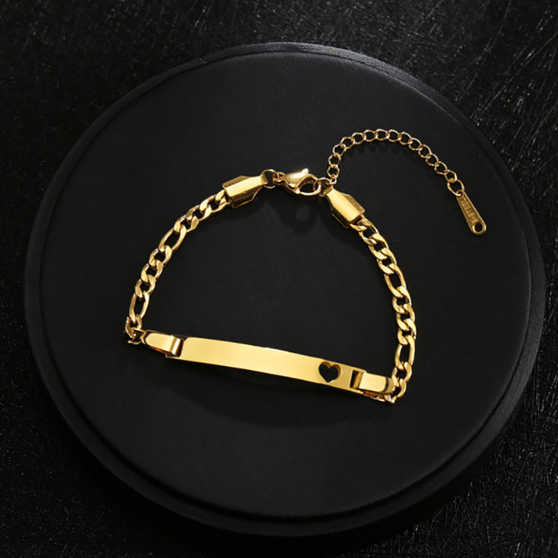 Oro - Bracciale a card curvo