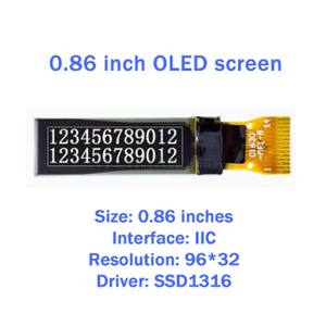 QZ BOM nuovo originale 0.86 pollici OLED schermo 9632 schermo LCD mostra schermo seriale interfaccia IIC I2C SSD1316 - Product Image 4