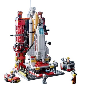 Juguete educativo de bloques de construcción aeroespacial, minimodelos de transbordador espacial, juego de bloques de construcción para niños, novedad - Product Image 1