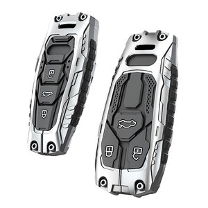 Kapalı yol tarzı araba anahtarı durum için SUV araba Metal çerçeve silikon cilt anahtar fob kılıfı için Audi Q3 Q5 Audi Q7 Q7 SQ7 RS Q8 - Product Image 2