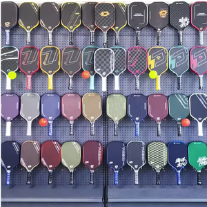 Grande qualità tecnologia di pressatura termica portatile PP a nido d'ape 16mm allenamento 24K in fibra di carbonio Pickleball Paddle - Product Image 5