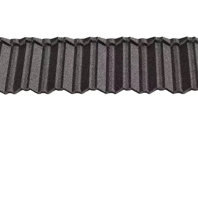 Maisons du fabricant Brique française et chinoise Céramique Pierre revêtue de tuile de toiture en acier Argile noire imperméable avec acier aluminium