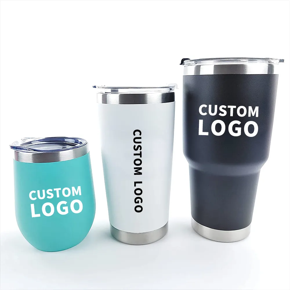 Seu nome ou texto gravado em copos personalizados, 30oz tumblers com tampas e canudos opcionais