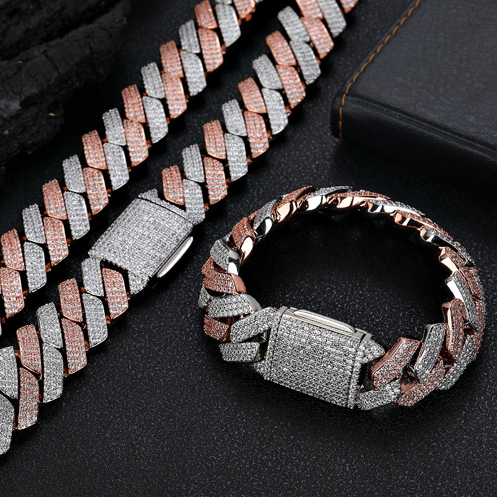 Silvery and Pink 20mm