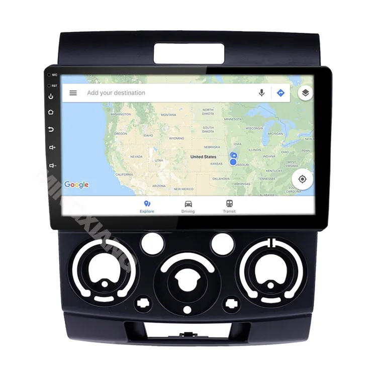 Radio con gps para coche, reproductor multimedia con android, dvd, BT, vídeo en línea, para ford ranger 2010