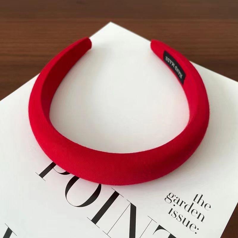Diadema de esponja roja