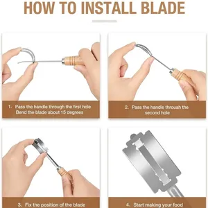 Bánh Mì Lame dao với 5 lưỡi bao gồm-Bột chấm điểm công cụ với da xác thực bảo vệ Bìa - Product Image 3