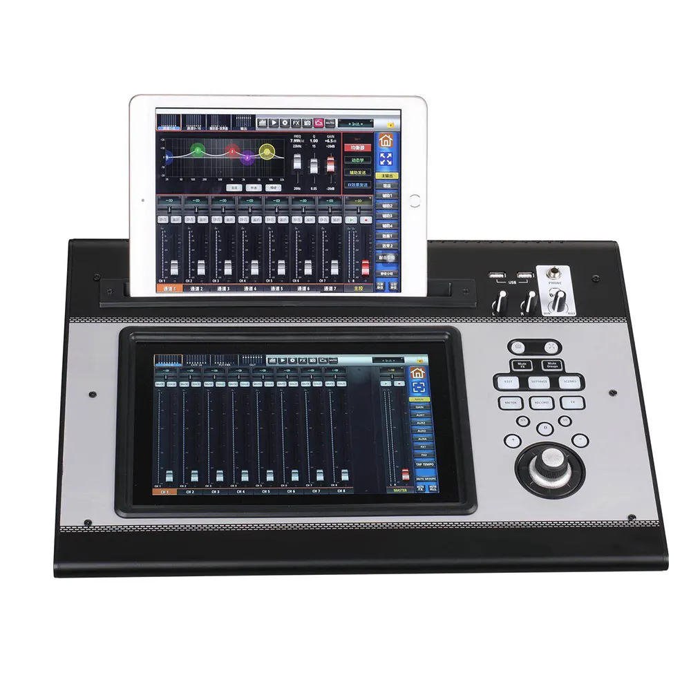 Atacado Toque Mixer 24 Canais Mixing Console Mixer Digital profissional para ipad