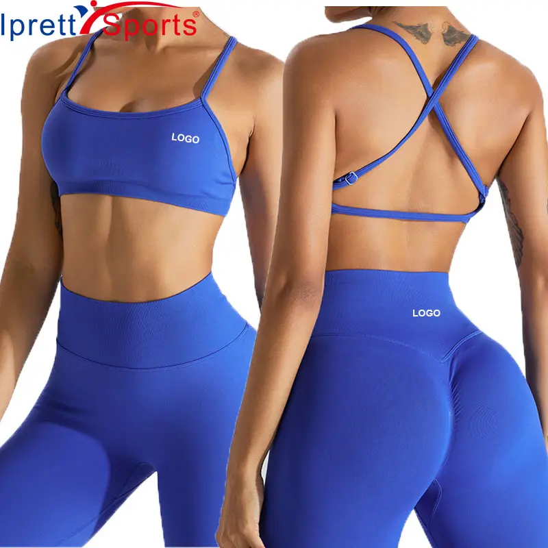 Hot Verkopende Ademende Vrouwen Tops Fitness Gymkleding Workout Push-Up Yoga Bh Cross Back Naadloze Sportbeha