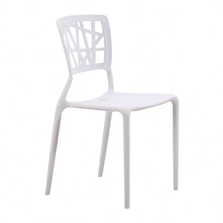 Muestra gratis moderno Pp accesorios de jardín Rond de Jumia Bio Jieyang apilable de Fiesta blanco comedor silla de plástico para la venta