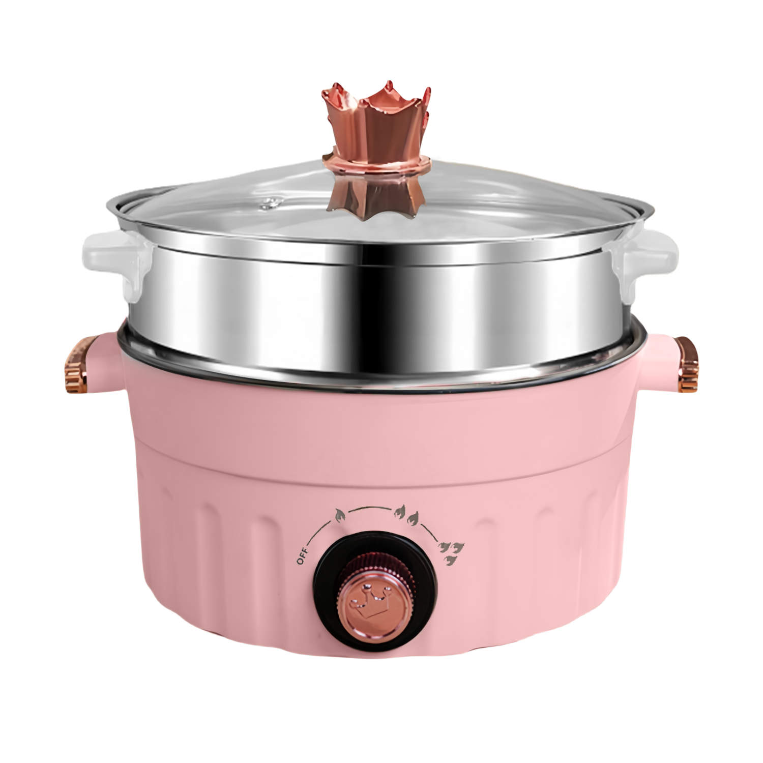 Pink-20-28CM-Stainless Steel Steamer Basket