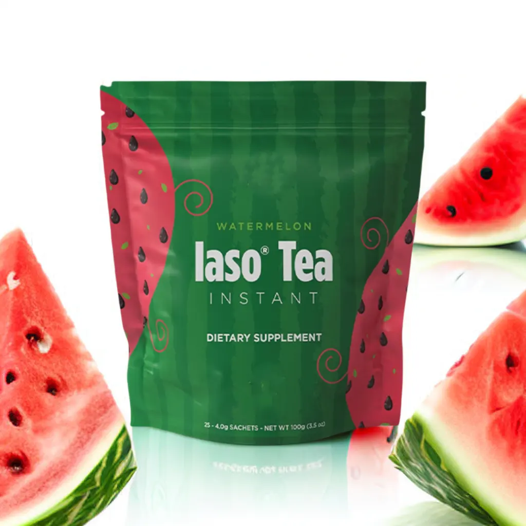 IASO naturel désintoxication instantanée tisane pastèque laso thé aux fruits poudre de désintoxication instantanée aux fruits pour la perte de poids boisson d'été laso thé