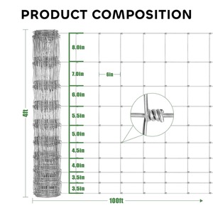 Trellis cố định hôn dệt mạ kẽm cao độ bền kéo dây hàng rào bền dê hàng rào lý tưởng cho trang trại và bảo vệ lĩnh vực - Product Image 5