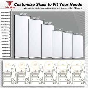 Tete tùy chỉnh mô hình hoạt hình thương mại vỡ gương tự dính Acrylic Gương phòng tắm sống trang trí có sẵn - Product Image 2