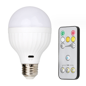 Factory Direct <strong>Sale</strong> 7W <strong>LED</strong> Light Bulbs USB Charging Remote Control <strong>3</strong> Colors Dimming Brightness Auto Timer E14/E27/B22 Globe E26 - Product Image 2
