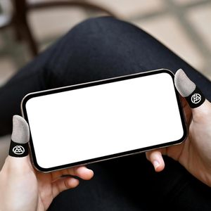 Sarung jari Gaming Pro Logo kustom: 0.3mm serat perak, sarung tangan penutup jempol ultra-tipis, antikeringat & berpori untuk PUBG - Product Image 3