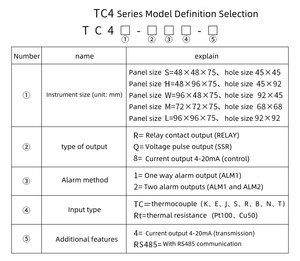 TC4S Type Input Digital Display Intelligent <strong>PID</strong> <strong>Temperature</strong> <strong>Controller</strong> Instrument <strong>SSR</strong>+RELAY - Product Image 6