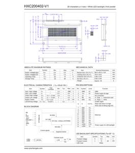 Modulo LCD 20x4 caratteri modulo di interfacciamento Lcd 4x20 caratteri 2004a 4x20 Lcd STN negativo blu modalità 8 bit interfaccia parallela - Product Image 4