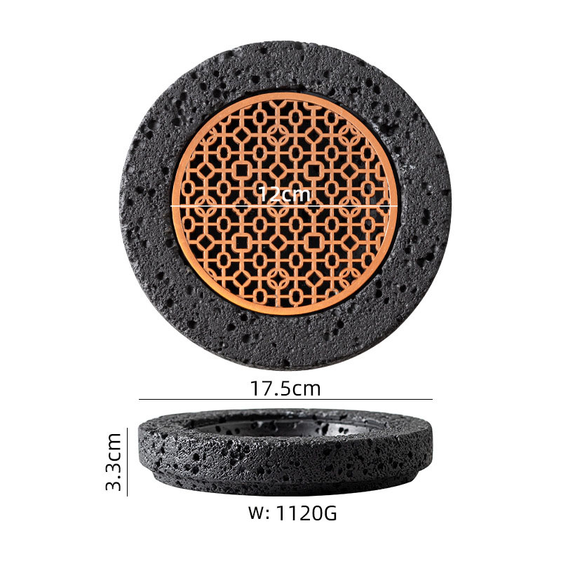 Assiette ronde de 17,5 x 3,3 cm