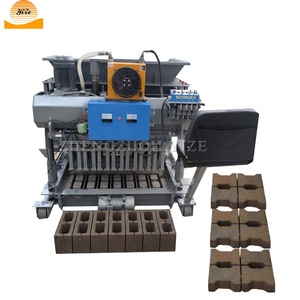 Macchina per la produzione di blocchi di mattoni di cemento a vibrazione ad incastro della pressa idraulica automatica macchina per la produzione di mattoni a blocchi cavi - Product Image 1