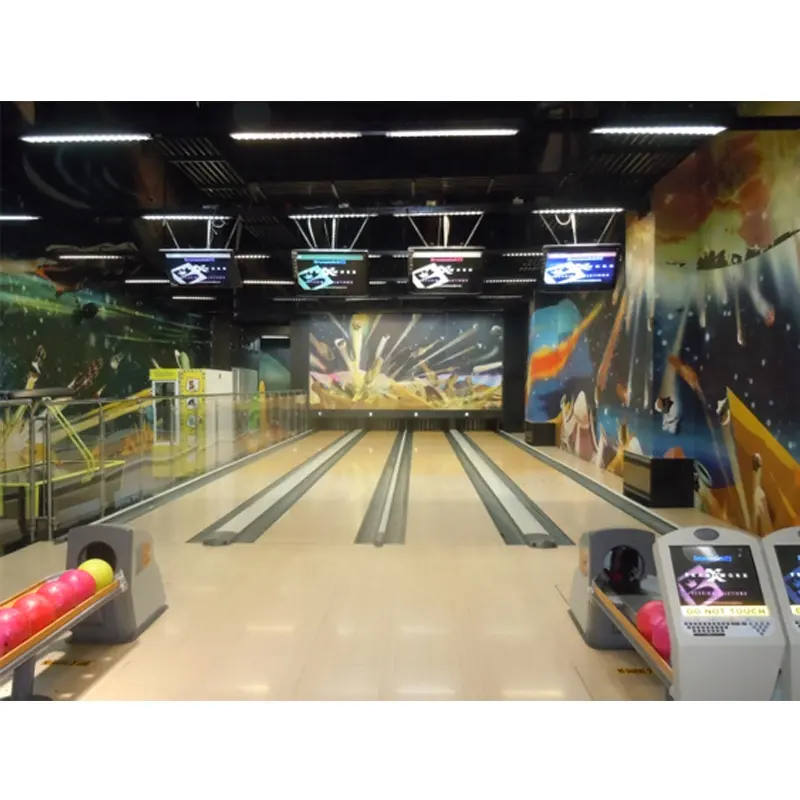 Neue Investitions Projekt Bowling Center Bowling Ausrüstung Maschine Pinsetter mit Synthetische Bowling Lane
