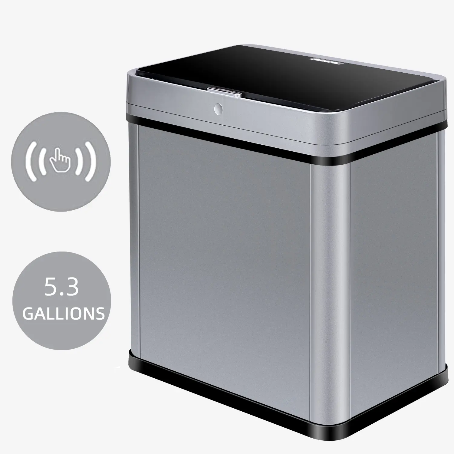 Cubo de basura automático ABS para cocina, sin contacto, modelos de batería, sensor inteligente, 20L, venta al por mayor