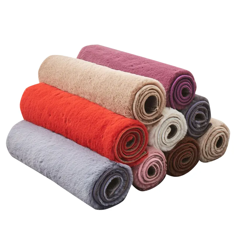 2021 hot selling Home Use Anti-slip Soft Fluffy Area Rug Faux Fur Sheepskin Carpet