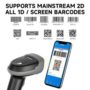 Henex廉价有线手持360度1D 2D条形码扫描仪二维码阅读器工业物流安卓良好照明