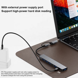 Av 4K Otg Ethernet adattatore Usb-C Lan Usbc Hdtv Uusb Rj45 7 In 1 3.0 porta di rete compatibile tipo C Usb Hub Tf Sd lettore di schede - Product Image 5