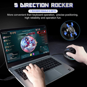 Mouse C-18 verticale da gioco cablato per Mouse USB con Joystick ergonomico per Mouse da gioco programmabili Mouse per PC - Product Image 6