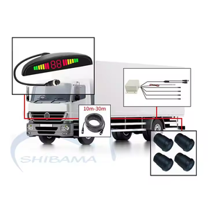 Universal <strong>Car</strong> <strong>Reverse</strong> Parking Radar <strong>System</strong> with 4 Parking <strong>Sensors</strong> Distance Detection <strong>LED</strong> Distance <strong>Display</strong> and Sound Warning - Product Image 1