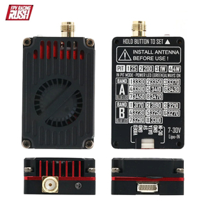 Rush FPV 3.3g 4W เครื่องส่งสัญญาณ vtx 3.3G ตัวรับสัญญาณวิดีโอ vrx ระยะไกลสำหรับโดรนน้ำหนักเบากรอบโลหะอัพเกรด - Product Image 4