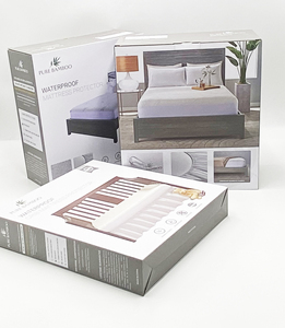 Biologisch abbaubare Quilt-Verpackungs box nach Maß Vierteilige Bettwäsche-Sets Papier box Haushalts produkte Verpackungs boxen - Product Image 4
