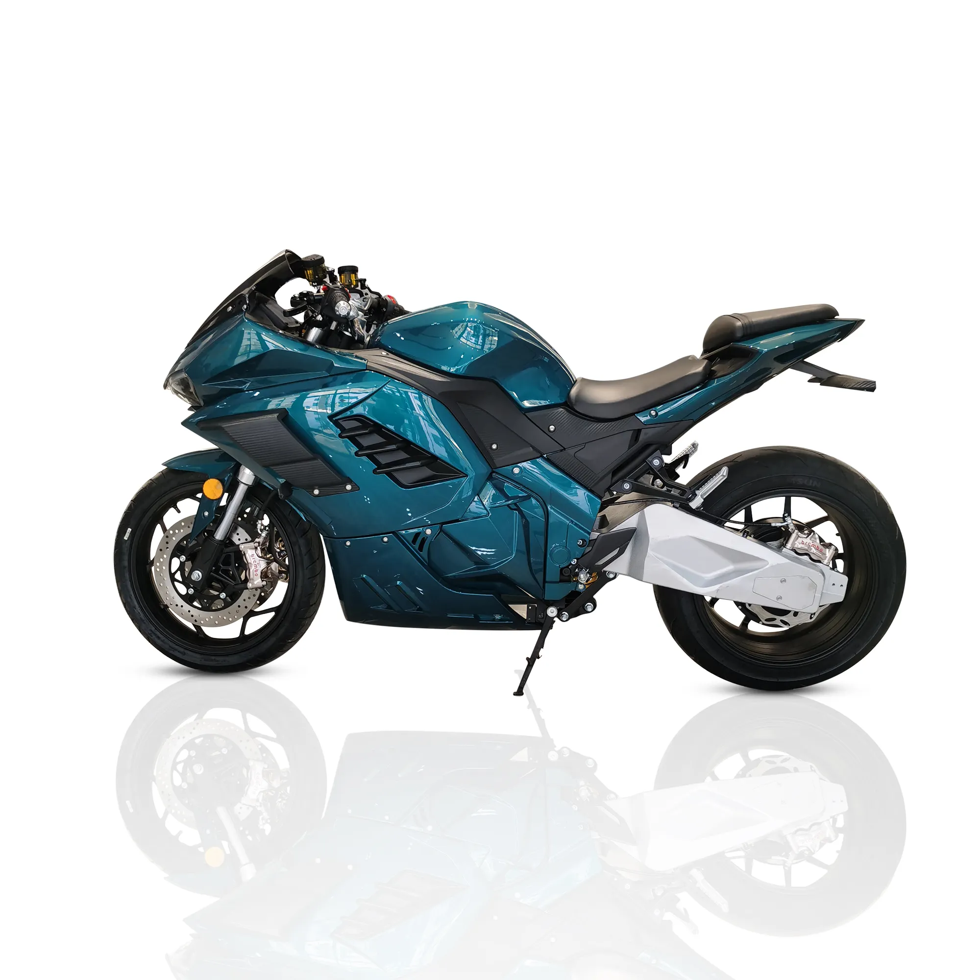 Yüksek yapılandırma ile n-serisi yeni Model 160 km/h 8000w Hub Motor elektrikli motosiklet