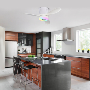Intelligent Dimming Home E27 Bulb Moving Head Ceiling <strong>Led</strong> Fan Light 360 Rotating Emitting Remote Control Modern <strong>LED</strong> Ceiling Fan - Product Image 3