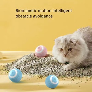 Smart Rechargeable Electric <strong>Catnip</strong> Ball Toy Durable Wood Interactive Pet Toy With Automatic Gravity <strong>Rolling</strong> for <strong>Cats</strong> and Dogs - Product Image 3