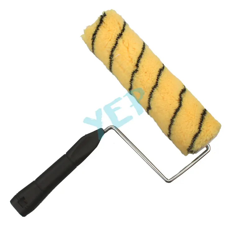 Yep 9" High Quality Screw System Tiger Decorative Paint Roller With Plastic Handle