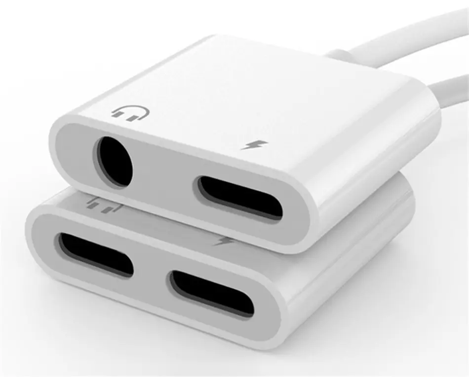 Hohe Qualität für iPhone Adapter 4 in 1 für Apple iPhone 15 14 13 12 11 XS MAX Plus NEU IOS VERSION Jack Kopfhörer adapter Aux C.