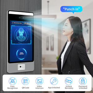 F6CS AI Time Attendance Machine Sensor de temperatura Reconocimiento facial Terminal de control de acceso con lector de código QR NFC - Product Image 5